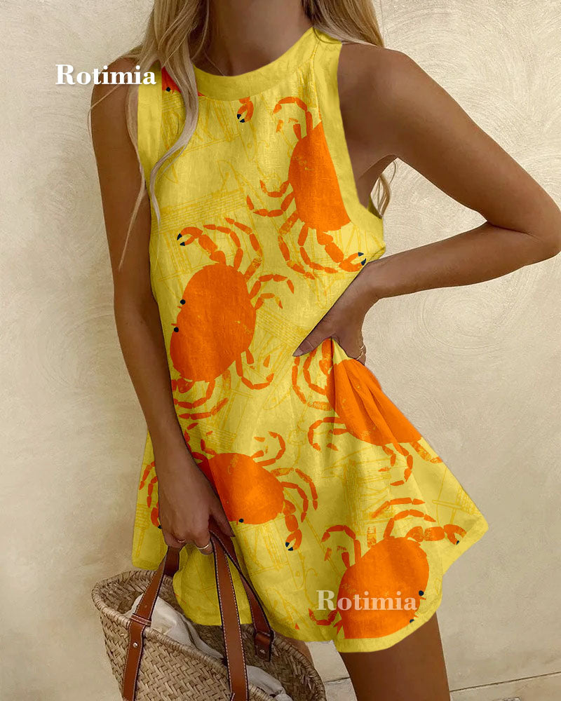 Minikleid | Krabben-Print