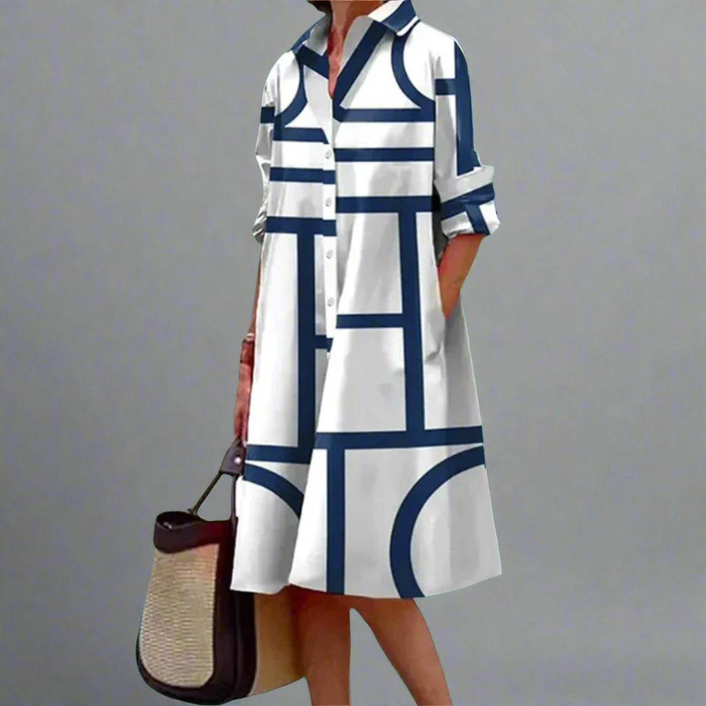 Kleid | Veronique Geometrischer Druck