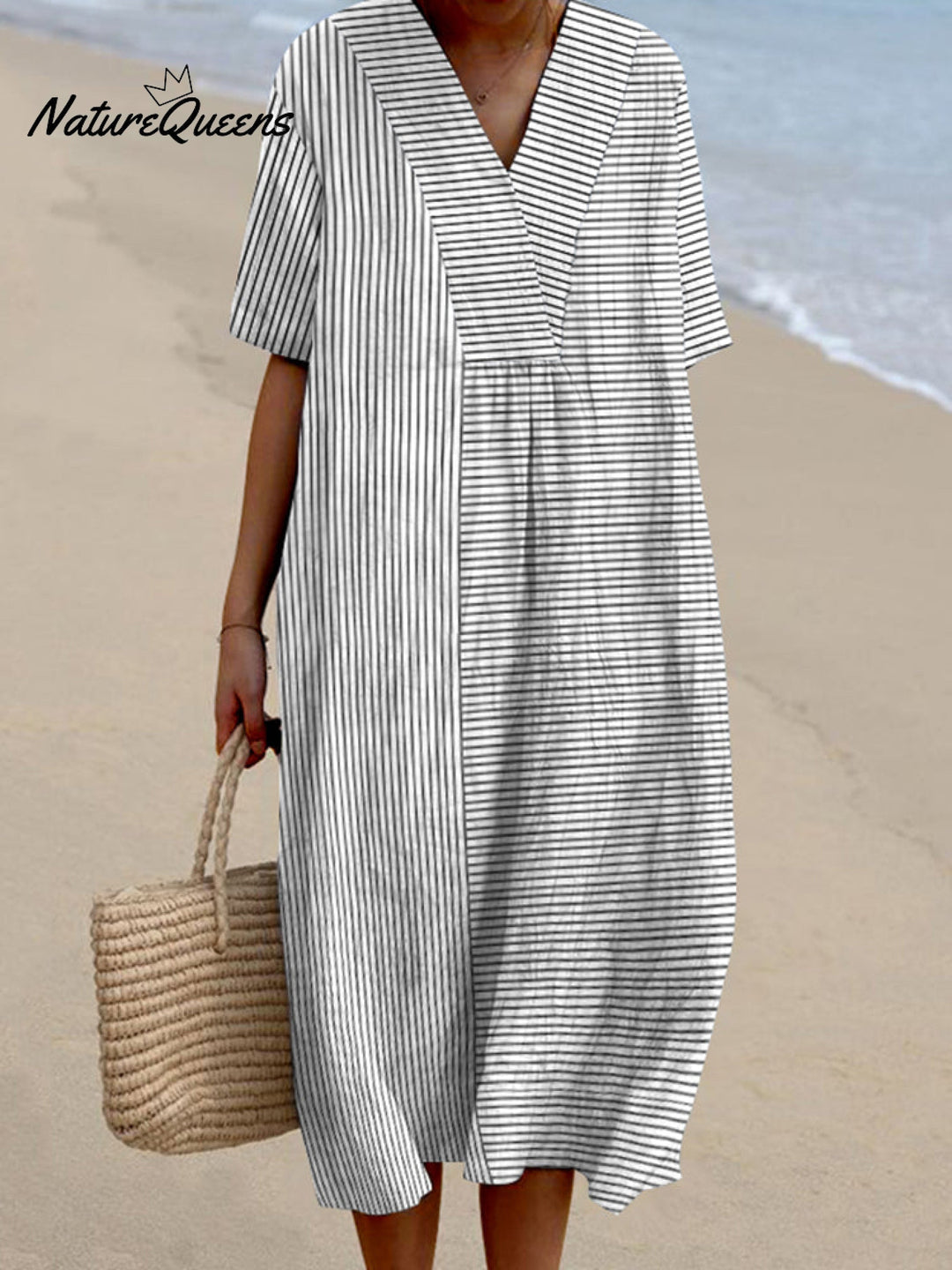 Vintage Kleid | Gestreift