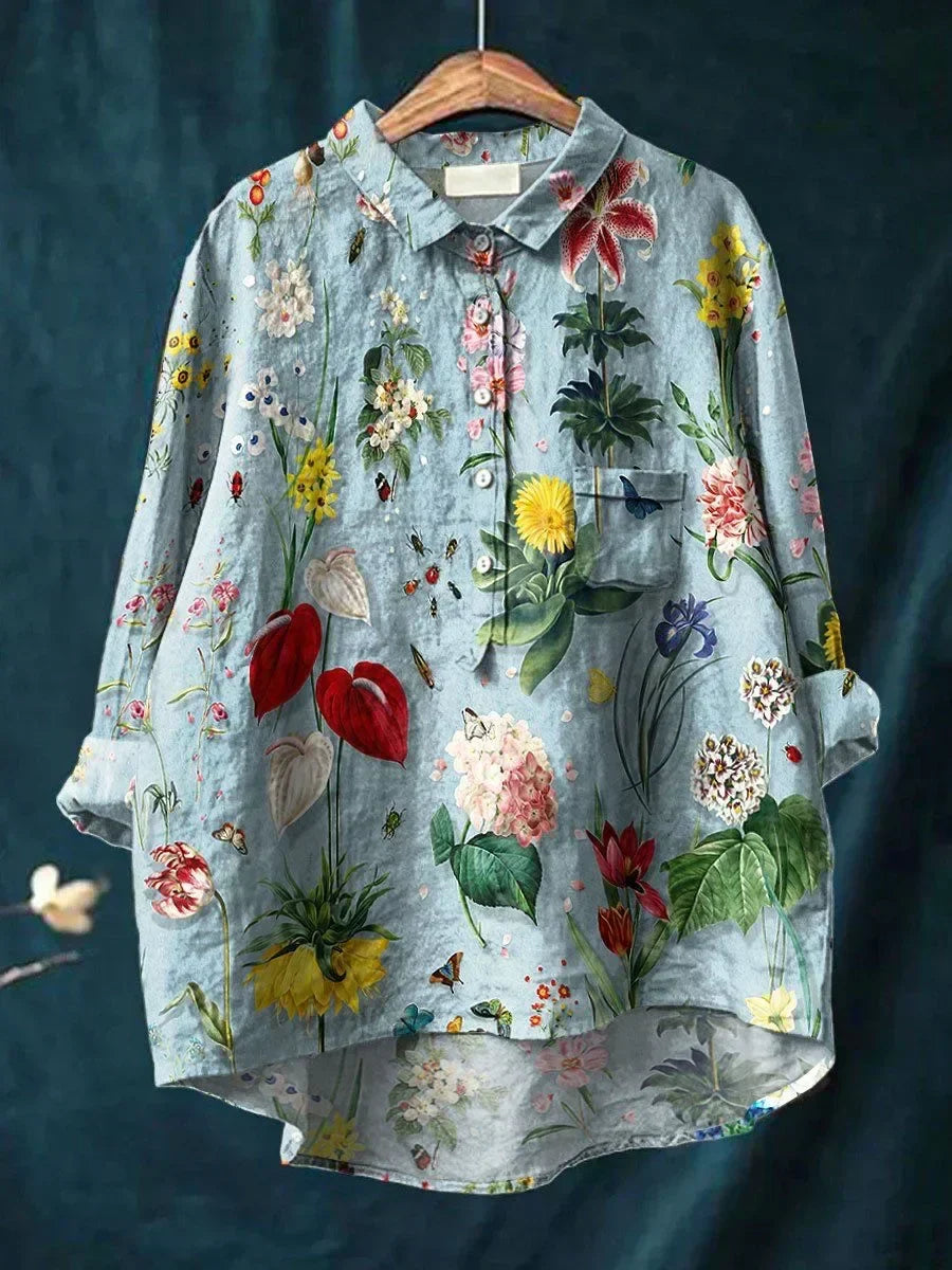 Elegantes Shirt mit Blumenmuster