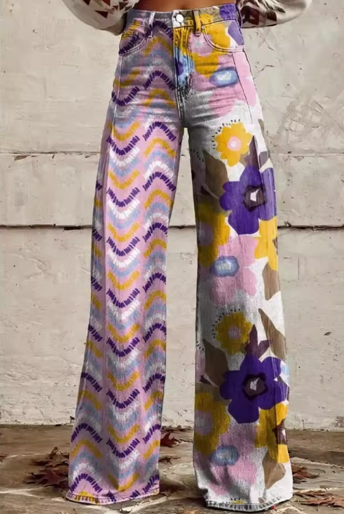 Hose | Boho Floral High Waist