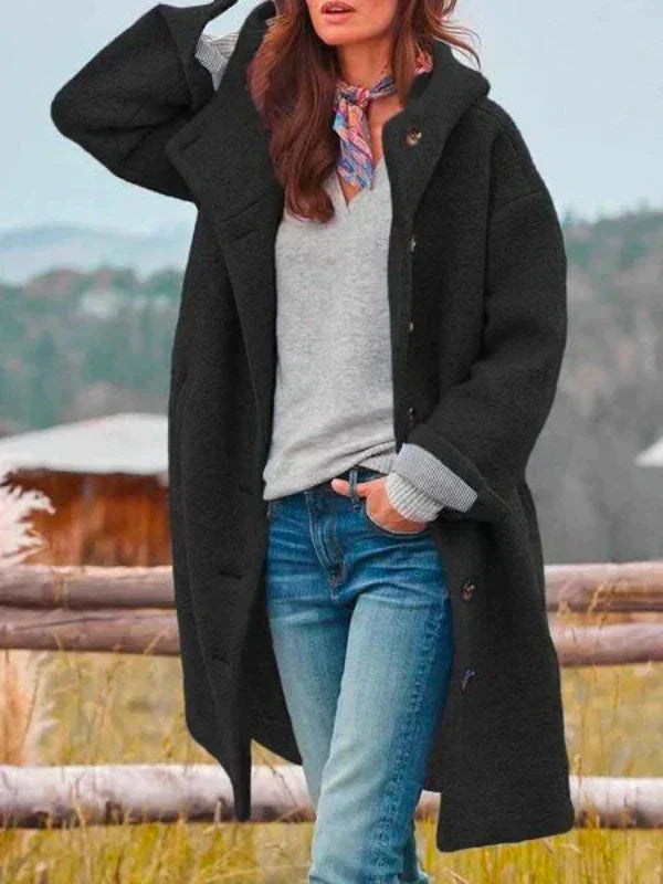AMELIE - Stylischer langer Wintermantel 