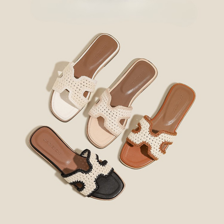 Élise Raphia™ | Elegante Sandalen