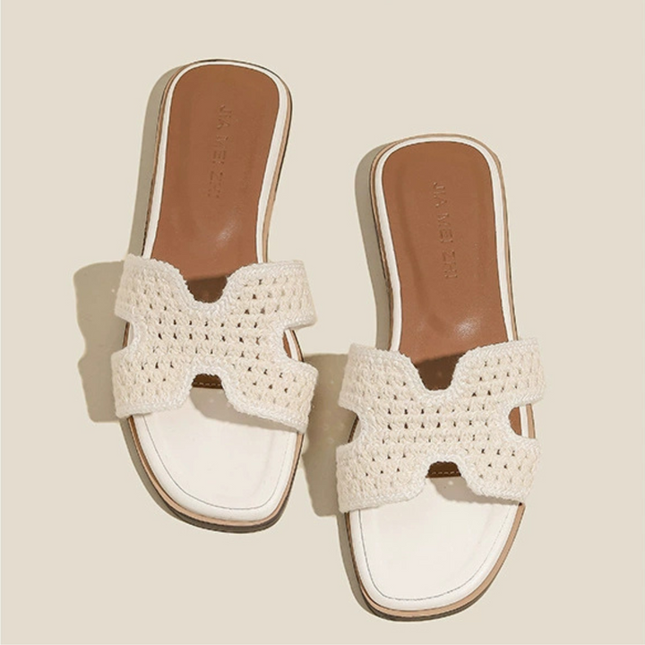 Élise Raphia™ | Elegante Sandalen