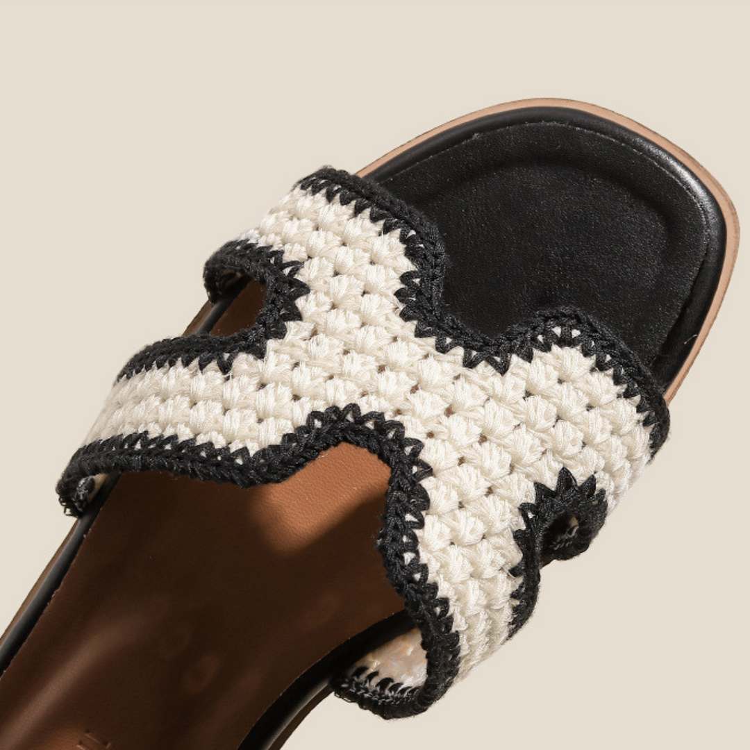 Élise Raphia™ | Elegante Sandalen
