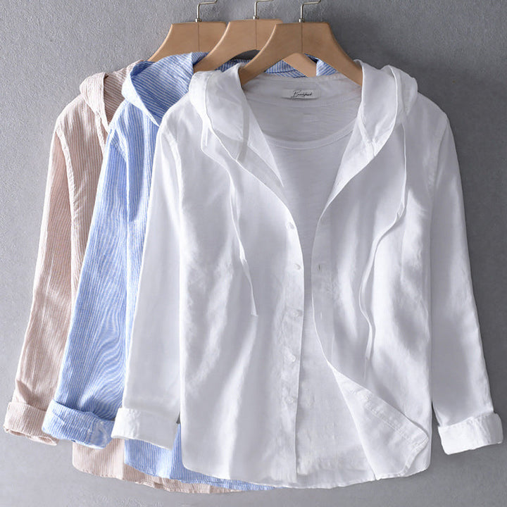 Filipa – Baumwollbluse mit Kapuze