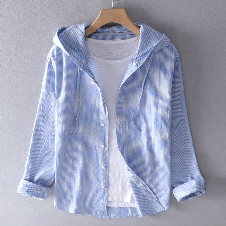 Filipa – Baumwollbluse mit Kapuze