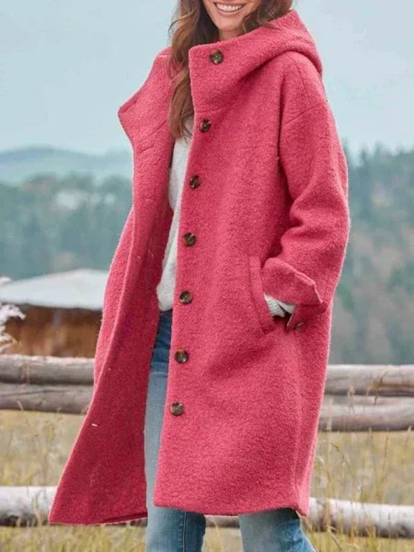 AMELIE - Stylischer langer Wintermantel 